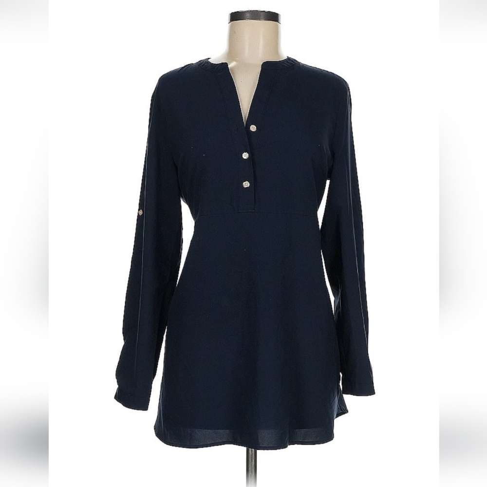 Executive Club Navy Tunic Blouse